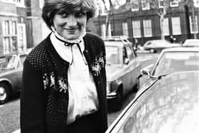 Lady Diana Spencer leaving her flat in Kensington, London