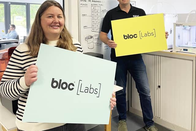 Dr Rachel Gawley who has joined Bloc Labs as Chief Technologist and Site Lead, and Bloc, Managing Director, Cormac Diamond