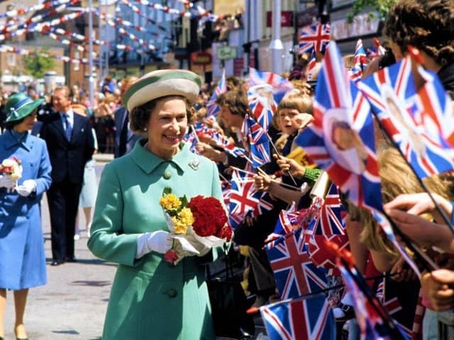 The Queen in Portsmouth during the Silver Jubilee, 1977