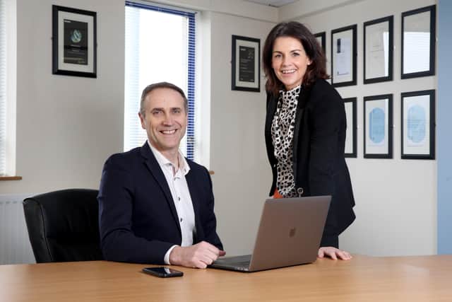 Geoff and Sinead Higgins, co-founders of Antrim based software company, Decision Time