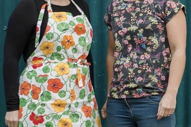 Erin Bunting and Jo Facer, the enterprising couple behind the novel Edible Flower supper club business in Saintfield