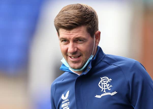 Steven Gerrard, manager of Rangers. (Photo by Lewis Storey/Getty Images)