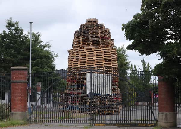 The Tiger’s Bay bonfire in North Belfast. Bonfires are not going away but everey so often there are events which should worry and embarrass unionists