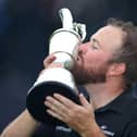 Shane Lowry celebrates his Open triumph in 2019. Pic by PA.