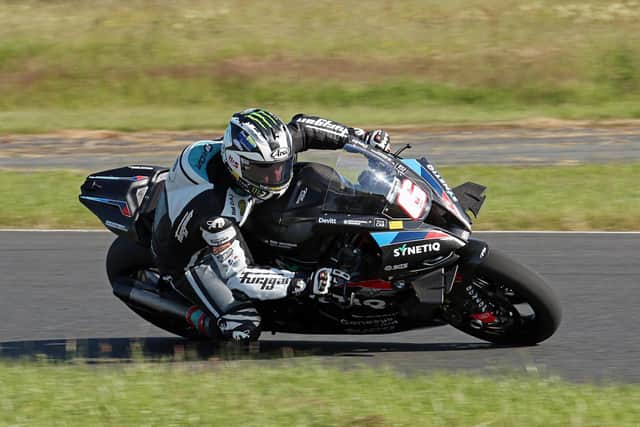 Michael Dunlop on the SYNETIQ BMW at Kirkistown in Co Down last weekend. Picture: Pacemaker Press