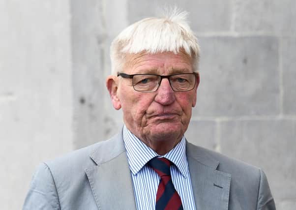 Dennis Hutchings following an appearance at Armagh court in March 2017. 
Photo: Colm Lenaghan/Pacemaker