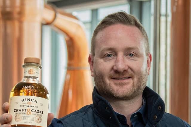 Aaron Flaherty, master distiller at Hinch Distillery in Ballynahinch
which produced the award-winning Craft and Casks Irish Whiskey with
Whitewater Brewery in Castlewellan
