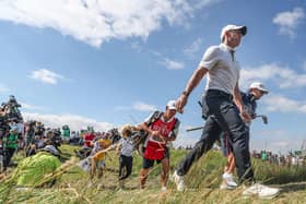 Northern Ireland's Rory McIlroy during day one of The Open. Pic by PA.