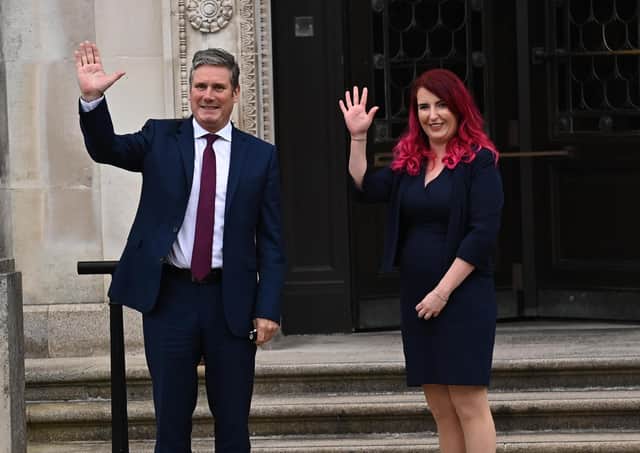 Labour leader Sir Keir Starmer and Shadow Secretary of State for Northern Ireland Louise Haigh at Stormont on Thursday