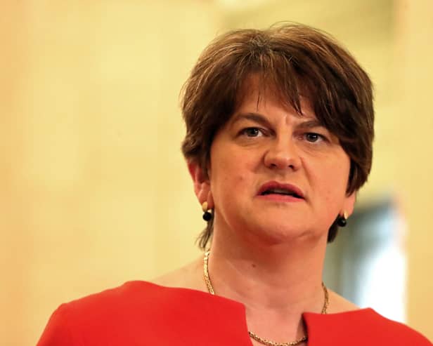 Arlene Foster said social media was ‘a place of hate and abuse’
