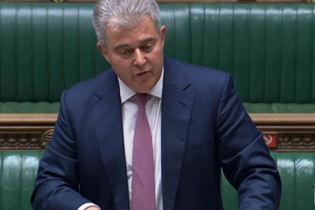 Secretary of State Brandon Lewis announcing the de facto amnesty in the Commons last week