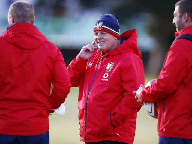 Head coach Warren Gatland during a British and Irish Lions training session in South Africa. Pic by PA.