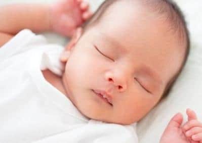 A baby sleeping soundly