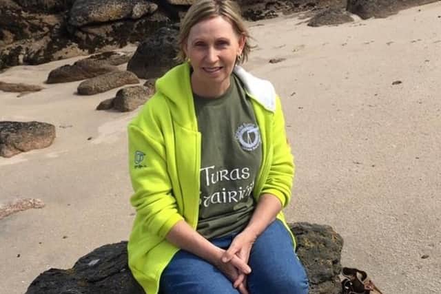 Unionist Gaeilgeoir Linda Ervine runs the Turas Project on the Newtownards Road