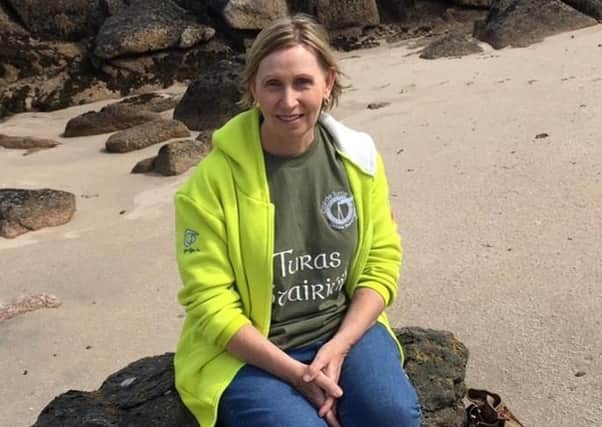 Unionist Gaeilgeoir Linda Ervine runs the Turas Project on the Newtownards Road