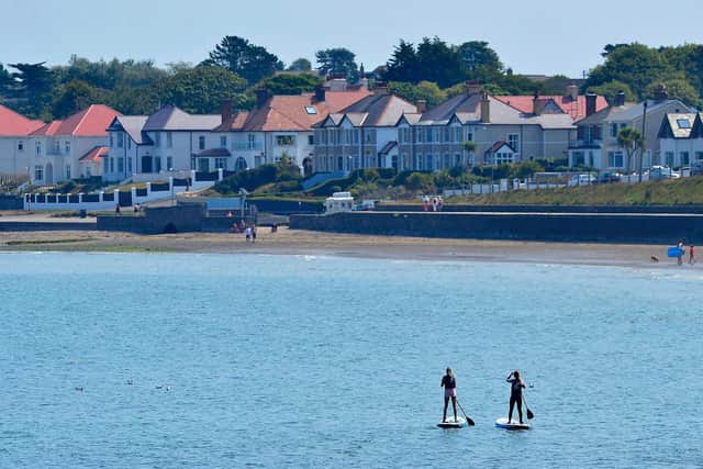Paddle Boarding on Ballyholme Beach in Bangor earlier this week. (Photo: Pacemaker)