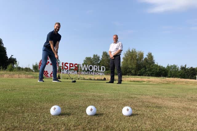 McCue Managing Director, Gary Purdy with Ross Oliver, Event Operations Director at Galgorm Castle