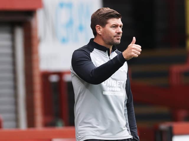 Rangers manager Steven Gerrard during pre-season. Pic by PA.