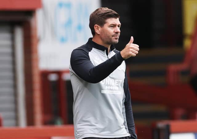 Rangers manager Steven Gerrard during pre-season. Pic by PA.