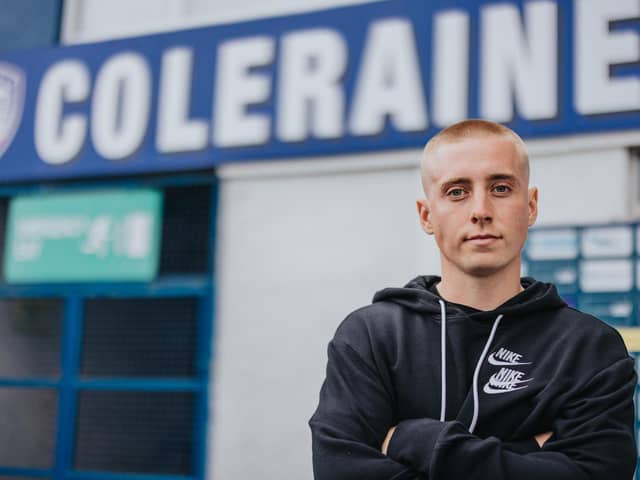 New Coleraine signing Conor McKendry. PICTURE: David Cavan
