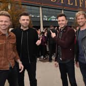 Westlife are greeted  by Fans at the SSE Arena in Belfast in 2018.  The boys - Shane Filan, Kian Egan, Mark Feehily and Nicky Byrne - are playing live in Belfast in August. 
Pic Colm Lenaghan /Pacemaker Press