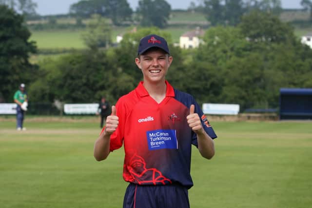 Cian Robertson. Pictured by CricketEurope