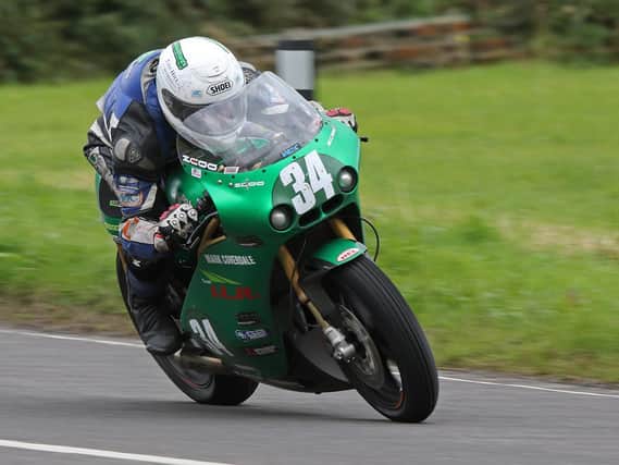 Joe Loughlin from Castleblayney crashed at Armoy on Saturday.