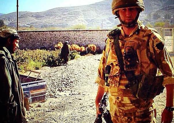 Captain Doug Beattie while serving with the Royal Irish in Helmand Province, Afghanistan