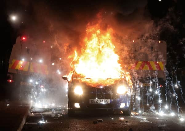 A car exploded after being hijacked and set on fire by loyalists in the Tigers Bay area of  Belfast earlier this year