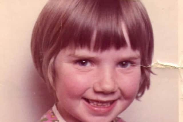 Butter wouldn't melt: Nuala, a self-confessed tom boy, aged four