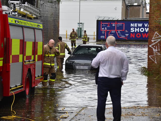 Northern Ireland has been hit by flooding in recent days, following record-high temperatures last month