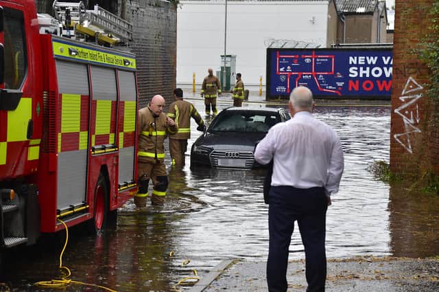 Northern Ireland has been hit by flooding in recent days, following record-high temperatures last month