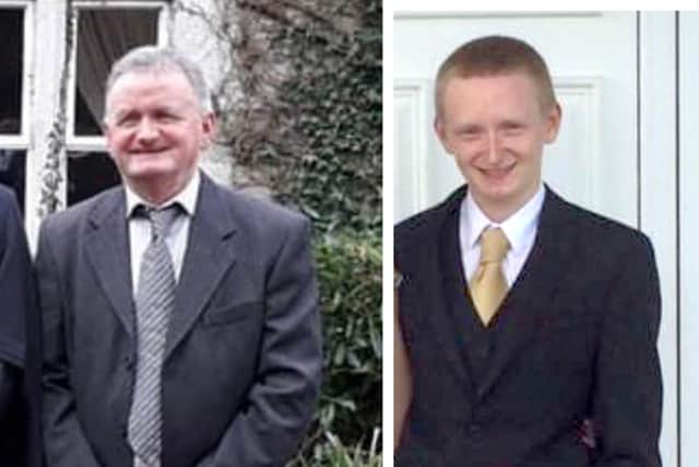 Tadg O'Sullivan and his son, Diarmuid who killed themselves after killing Tadgh' son and Diarmuid's brother Mark