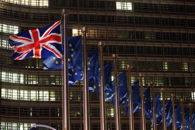 European Commission building in Brussels. It may be easier for the EU to progress its desired path without UK dissent, yet British influence is missed. The Conference of European Churches will prepare a submission for the European Commission as a contribution to the Conference on the Future of Europe