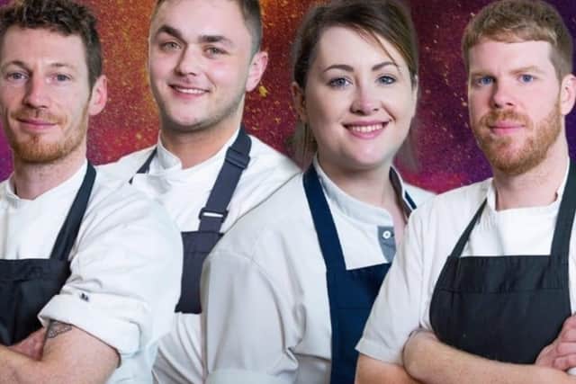 Gemma, second right, with other participants in the Northern Ireland heat of Great British Menu