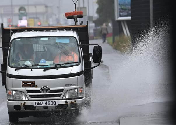 Heavy rain also affected parts of Northern Ireland, inlcuding Belfast, last week.
 Pic Colm Lenaghan/Pacemaker