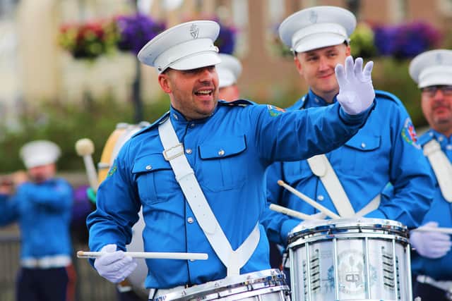 Press Eye - Belfast - Northern Ireland - 14th August 2021
Apprentice Boys of Derry ParadeApprentice Boys of Derry
Relief of Derry Parade.
The Pride of Orange and Blue, Newbuildings.
Mandatory Credit ©Lorcan Doherty/Presseye