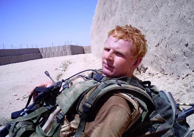 Andy Allen in Afghanistan in 2004