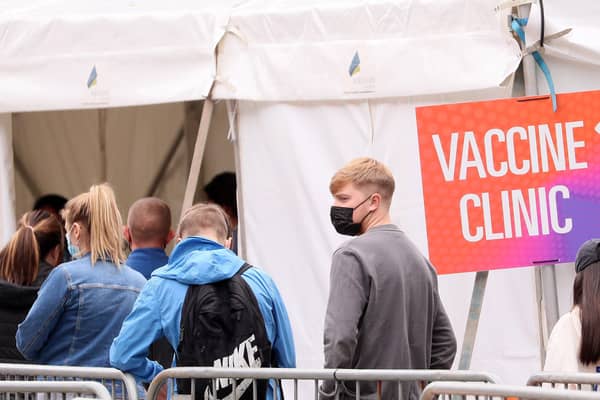 Press Eye - Belfast - 10th August 2021

A pop up vaccine centre open at Custom House Square earlier this month. 

Picture by Jonathan Porter/PressEye