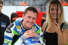 Dean Harrison claimed a best-ever result of eighth in the British Superbike Championship in race three at Donington Park on Sunday. Picture: Double Red.