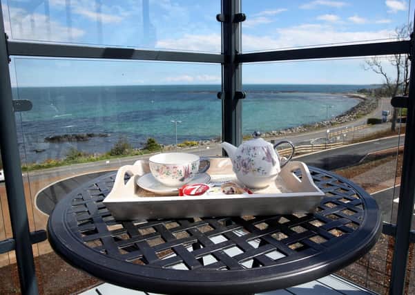 View across Irish Sea from first floor balcony at Copelands