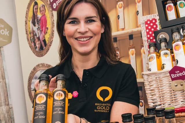 Leona Kane, the enterprising founder of multi-award winning  Broighter Gold rapeseed oils in Limavady