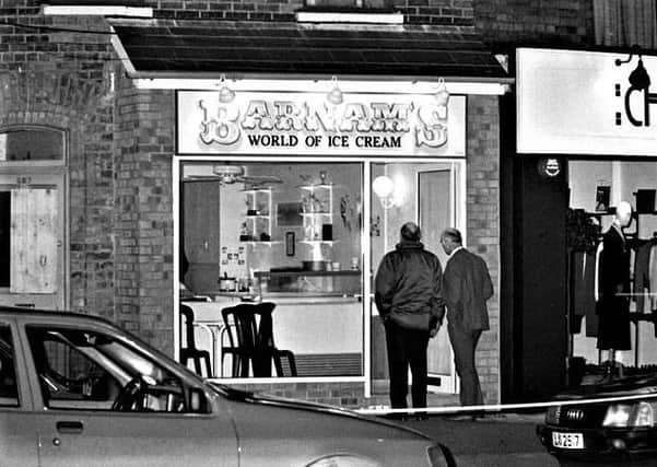 The ice cream parlour on the Lisburn Road where the RUC man John Larmour was murdered by the IRA in 1988