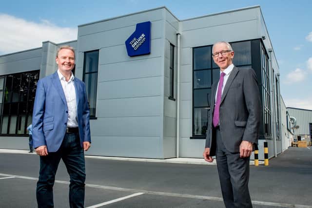 Richard Hill, Business Development Director, The Deluxe Group with Brian Dolaghan, Executive Director of Business Solutions, Invest NI