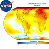 NASA data on temperature chanhe, post 1979