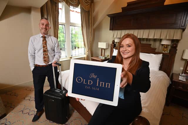 Andy Johnston, The Old Inn Food & Beverage Manager and Charlotte McClean, The Old Inn Hotel Manager