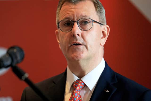 DUP leader Sir Jeffrey Donaldson who has said he is seeking urgent clarification from the UK Government about people from Northern Ireland who remain in Afghanistan.