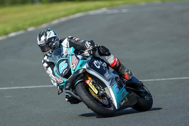 Michael Dunlop in action at Mondello Park in the Republic of Ireland on his MD Racing Yamaha R6. Picture: Baylon McCaughey.