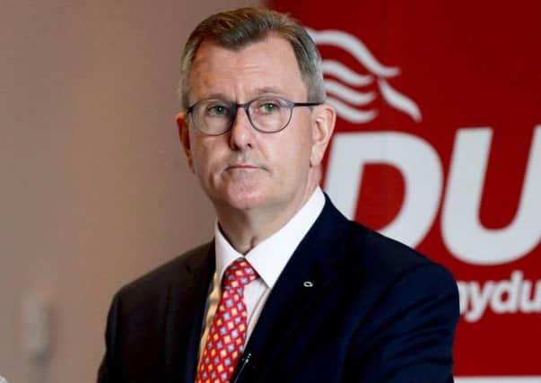Sir Jeffrey Donaldson is attempting to present his party as the one to curtail Sinn Fein