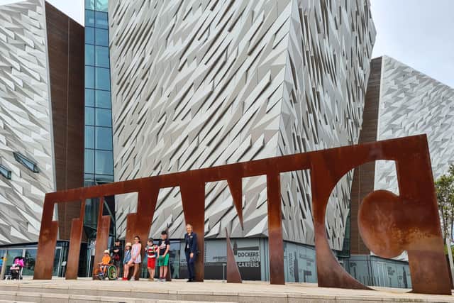 The King family at Titanic Belfast
